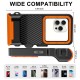 Tech-Protect IPX8 Pro Waterproof Phone Case - Orange and Black