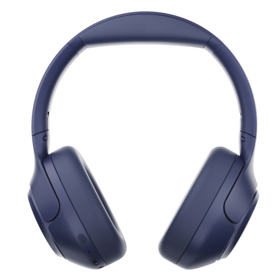 QCY H3 Over-Ear Headphones with ANC Bluetooth 5.4 Hi-Res Audio - Blue