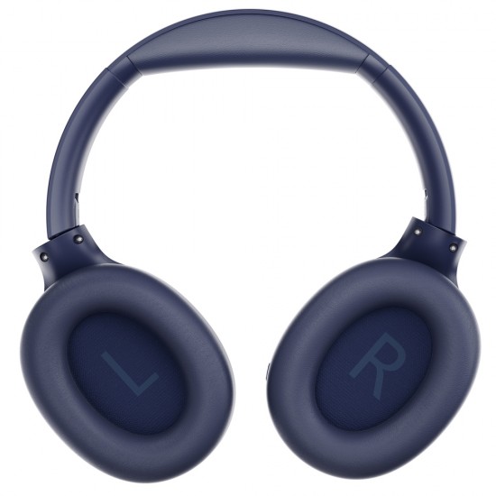 QCY H3 Over-Ear Headphones with ANC Bluetooth 5.4 Hi-Res Audio - Blue