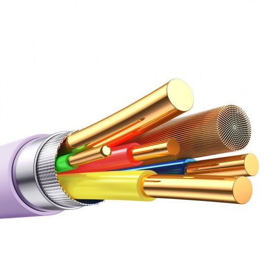 Joyroom S-A59 Vibrant Series 60W USB-C - USB-C Cable 1.2m - Purple