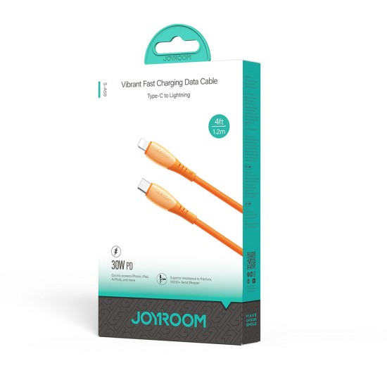Joyroom S-A59 Vibrant Series 30W USB-C - Lightning cable 1.2m - orange