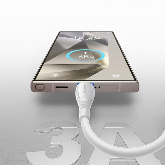 Joyroom S-A59 Vibrant Series 3A USB-A - USB-C cable 1.2m - white