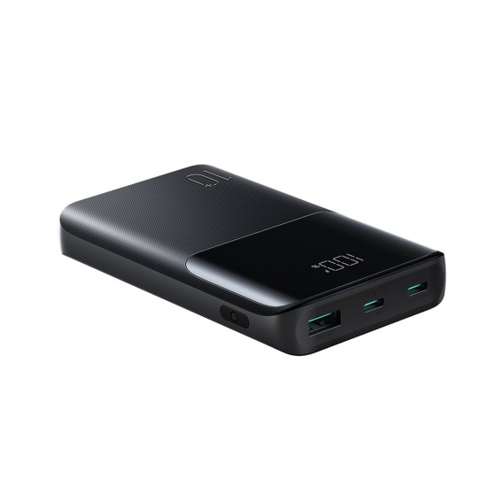 Joyroom JR-QP191 Star Series Mini 10000mAh 22.5W Powerbank with Digital Display - Black