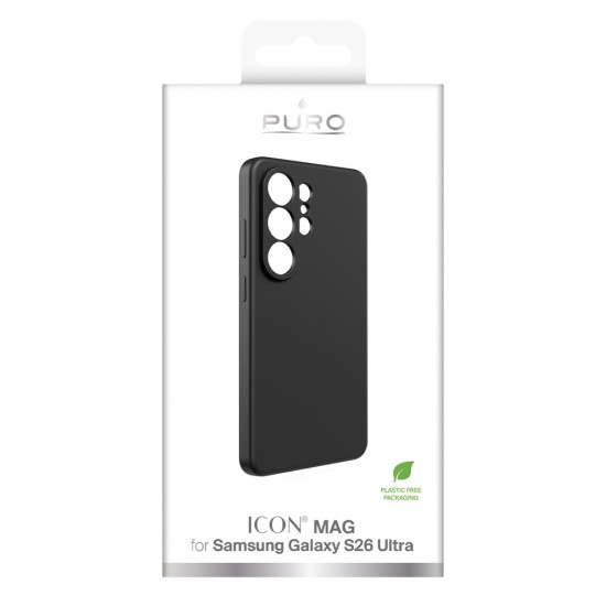 Puro ICON Protective Case for Samsung Galaxy S26 Ultra Silicone - Black
