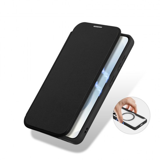 Dux Ducis Skin X Pro MagSafe Compatible Wallet Case for Samsung Galaxy S26+ - Black