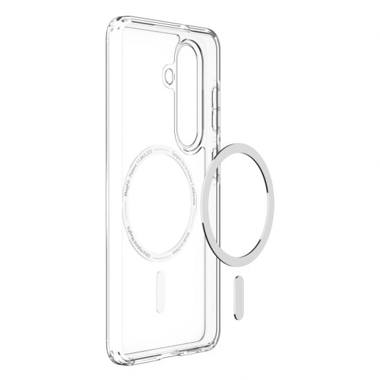 Spigen Ultra Hybrid Mag MagSafe Case for Samsung Galaxy S26 - Clear and White