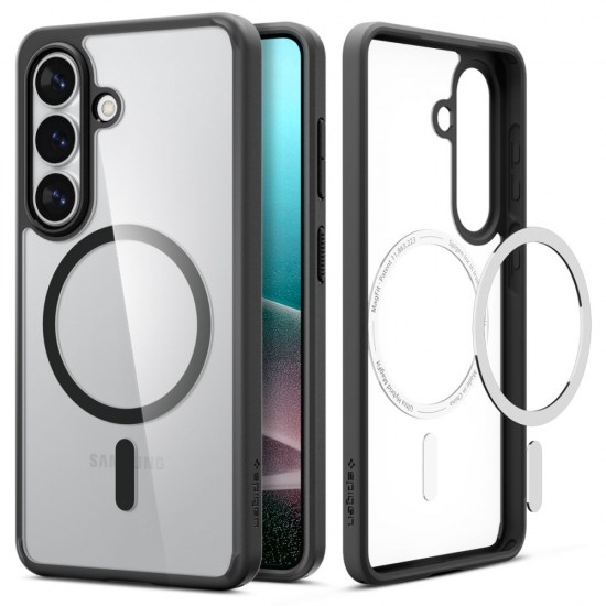 Spigen Ultra Hybrid Mag MagSafe Case for Samsung Galaxy S26 - Clear Black