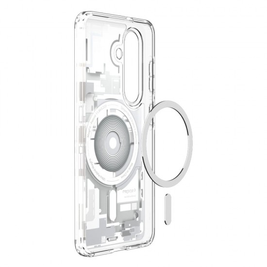 Spigen Ultra Hybrid Mag MagSafe Case for Samsung Galaxy S26 Zero One - Clear and White