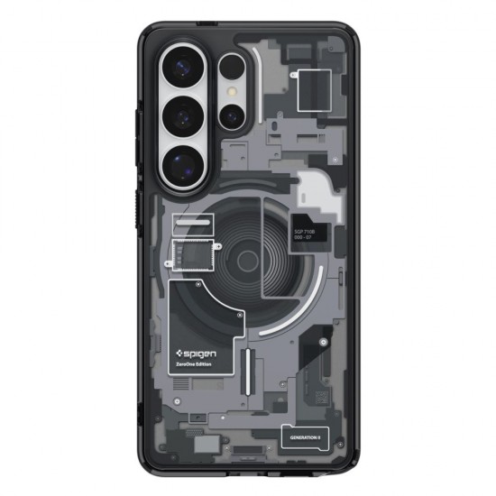 Spigen Ultra Hybrid Mag MagSafe Case for Samsung Galaxy S26 Ultra Zero One - Clear Black