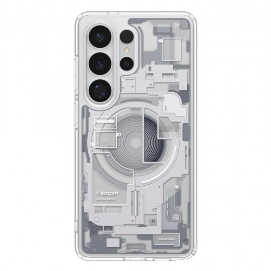 Spigen Ultra Hybrid Mag MagSafe Case for Samsung Galaxy S26 Ultra Zero One - Clear and White