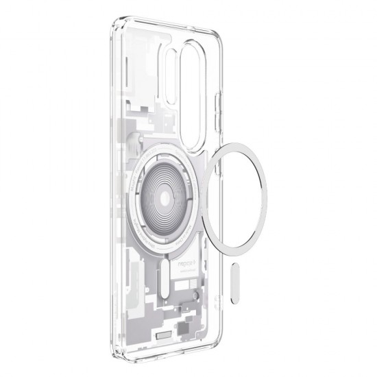 Spigen Ultra Hybrid Mag MagSafe Case for Samsung Galaxy S26 Ultra Zero One - Clear and White