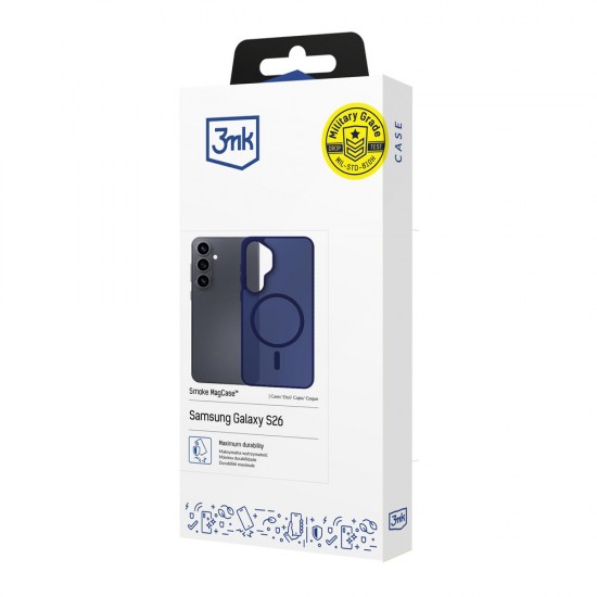 Etui 3mk Smoke MagCase na Samsung Galaxy S26 - granatowe