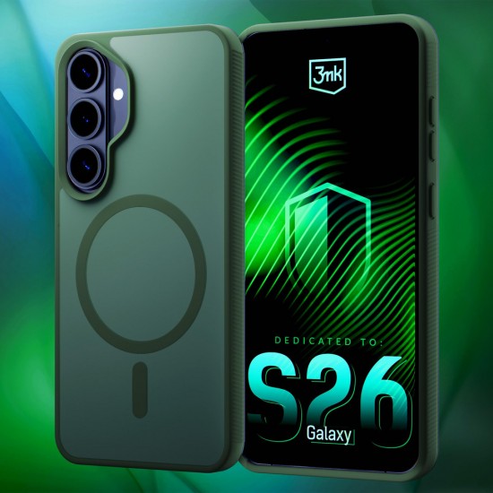 Etui 3mk Smoke MagCase na Samsung Galaxy S26 - zielone