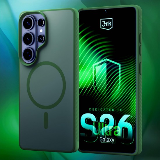 Etui 3mk Smoke MagCase na Samsung Galaxy S26 Ultra - zielone