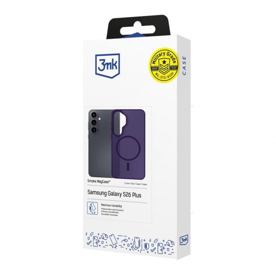 Etui 3mk Smoke MagCase na Samsung Galaxy S26 - fioletowe