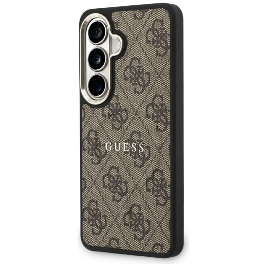 Etui Guess 4G Embossed Ring MagSafe na Samsung Galaxy S26 - brązowe