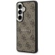 Etui Guess 4G Embossed Ring MagSafe na Samsung Galaxy S26 - brązowe