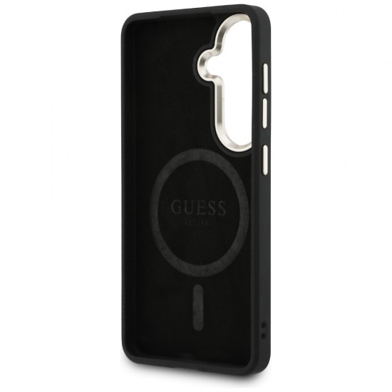Etui Guess 4G Embossed Ring MagSafe na Samsung Galaxy S26 - brązowe