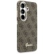Etui Guess 4G Script MagSafe na Samsung Galaxy S26 - brązowe