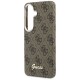 Etui Guess 4G Script MagSafe na Samsung Galaxy S26 - brązowe