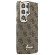 Etui Guess 4G Script MagSafe na Samsung Galaxy S26 Ultra - brązowe