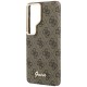 Etui Guess 4G Script MagSafe na Samsung Galaxy S26 Ultra - brązowe