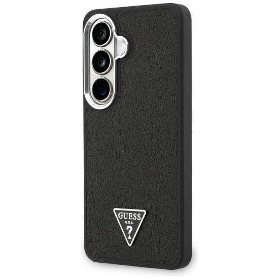 Etui Guess Fixed Glitter Triangle MagSafe na Samsung Galaxy S26 - czarne