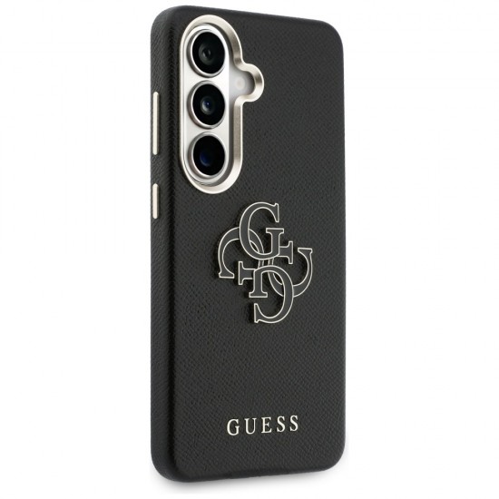 Etui Guess Grained Big 4G Metal Logo na Samsung Galaxy S26 - czarne