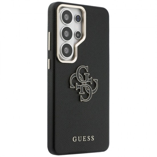 Etui Guess Grained Big 4G Metal Logo na Samsung Galaxy S26 Ultra - czarne
