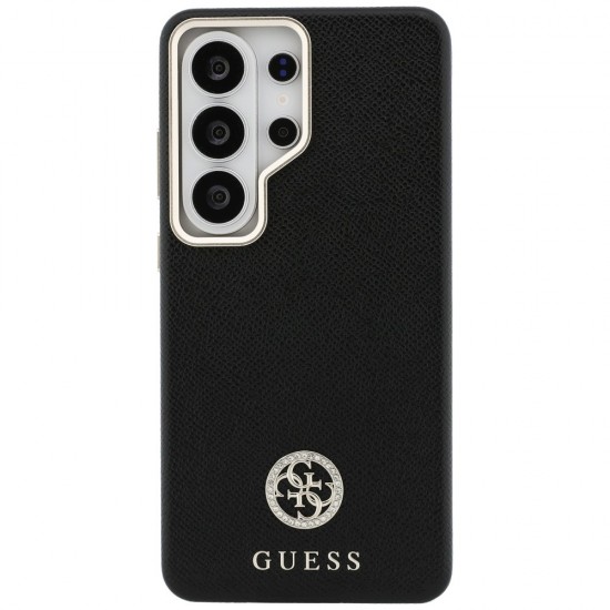 Etui Guess Rhinestone Round Logo MagSafe na Samsung Galaxy S26 Ultra - czarne