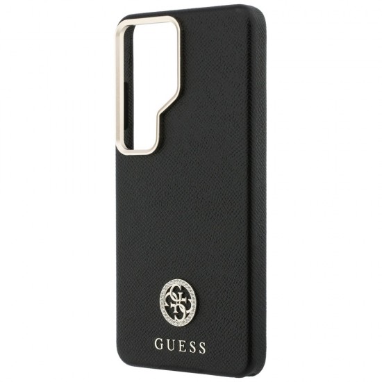 Etui Guess Rhinestone Round Logo MagSafe na Samsung Galaxy S26 Ultra - czarne