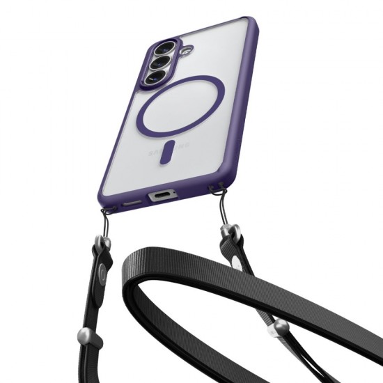 Spigen Ultra Hybrid Mag MagSafe Case for Samsung Galaxy S26 - Clear Purple