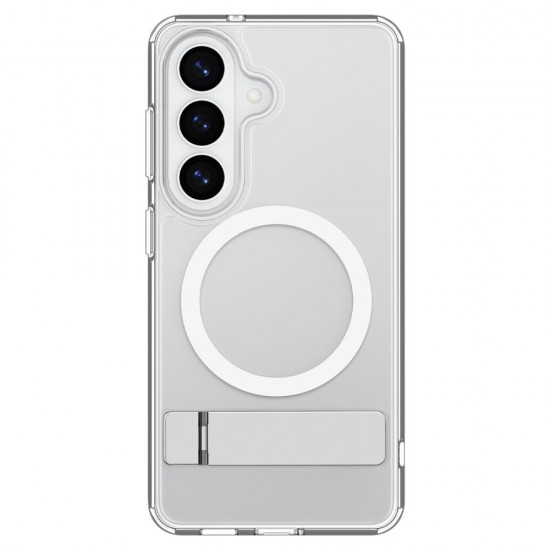 Spigen Ultra Hybrid S Mag MagSafe Case for Samsung Galaxy S26 - Clear and White