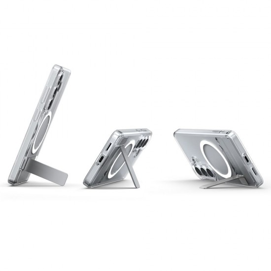 Spigen Ultra Hybrid S Mag MagSafe Case for Samsung Galaxy S26 - Clear and White