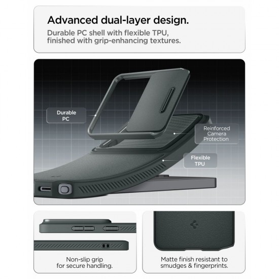 Spigen Optik Armor Case for Samsung Galaxy S26 Ultra - Green