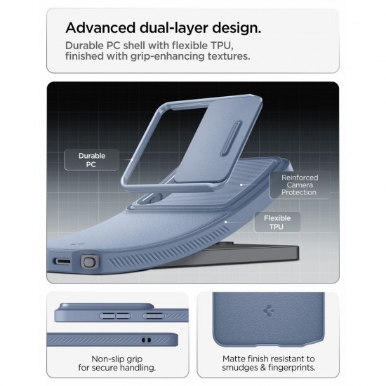 Spigen Optik Armor Case for Samsung Galaxy S26 Ultra - Blue