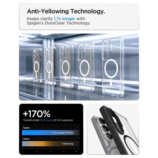 Spigen Ultra Hybrid Mag MagSafe Case for Samsung Galaxy S26 Ultra - Clear Black