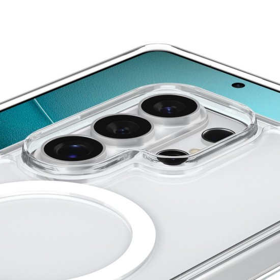 Spigen Ultra Hybrid S Mag MagSafe Case for Samsung Galaxy S26 Ultra - Clear and White