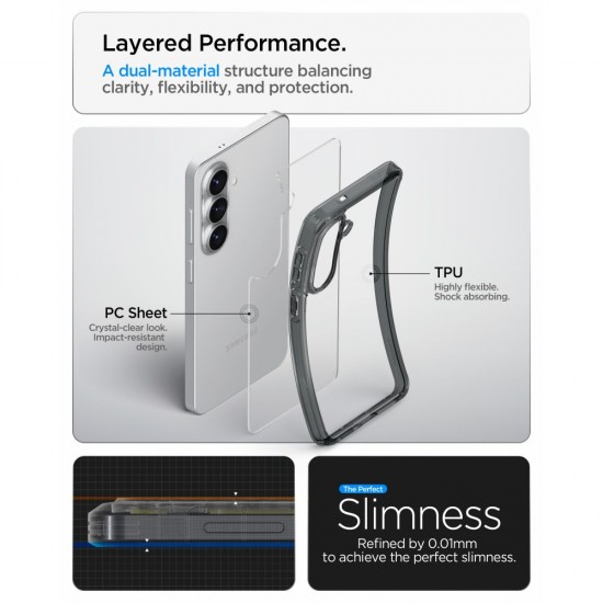 Spigen Ultra Hybrid Case for Samsung Galaxy S26 - Semi-Transparent