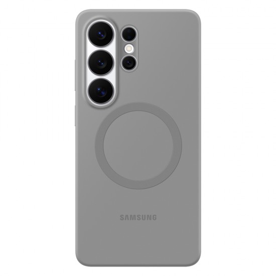 Samsung Silicone Magnet Case for Samsung Galaxy S26 Ultra, MagSafe Compatible - Gray