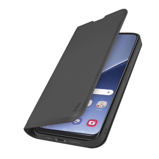 SBS Wallet Smooth Case for Xiaomi 15 Pro with Flip - Black