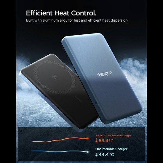 Spigen EA2205MQ Essential MagSafe 5000MAH 22.5W QI2 Power Bank - Navy Blue