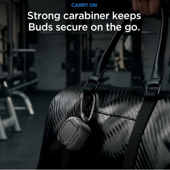 Spigen Rugged Armor Case for Samsung Galaxy Buds 4 / 4 Pro - Matte Black