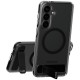 CARE by PanzerGlass Black Kickstand & QI Case for Samsung Galaxy S26+ - Transparent