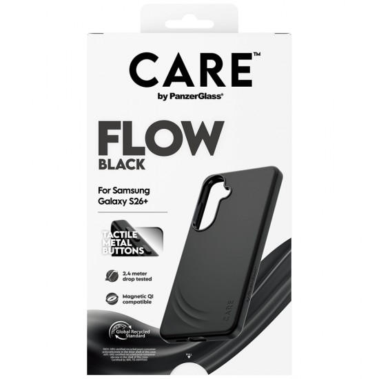 CARE by PanzerGlass Flow Black Qi Case for Samsung Galaxy S26+ - Black