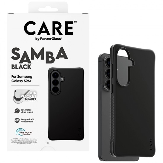CARE by PanzerGlass Samba Black Qi Case for Samsung Galaxy S26+ - Black