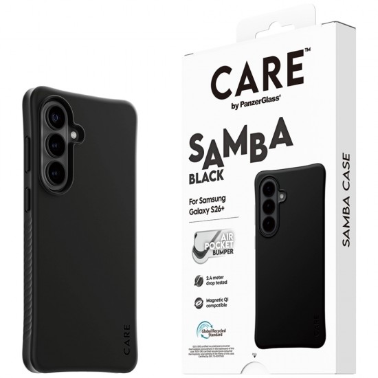CARE by PanzerGlass Samba Black Qi Case for Samsung Galaxy S26+ - Black