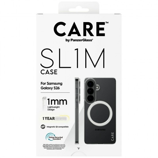 CARE by PanzerGlass SL1M Case for Samsung Galaxy S26 - Transparent