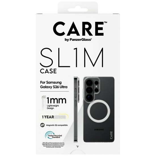 CARE by PanzerGlass SL1M Case for Samsung Galaxy S26 Ultra - Transparent