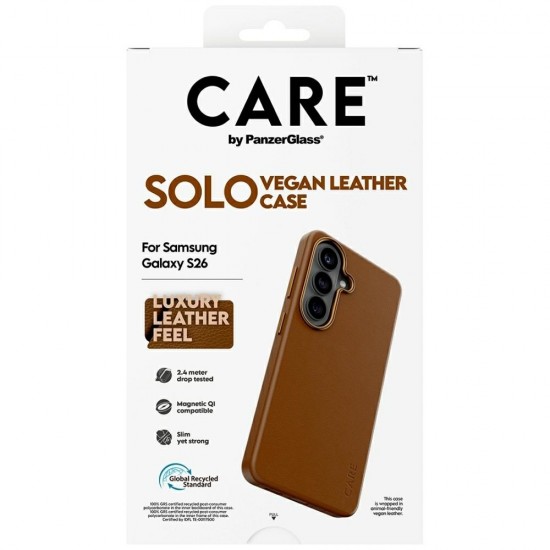 CARE by PanzerGlass Solo Case for Samsung Galaxy S26 - Brown